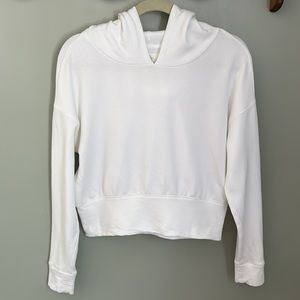 aerie Offline White Hoodie XS